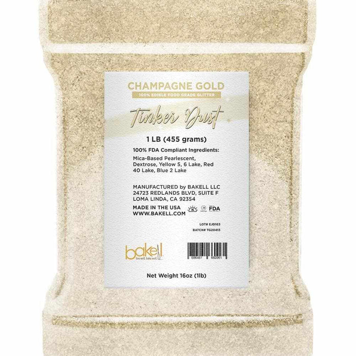 Champagne Gold Edible Glitter Tinker Dust | 5 Gram Jar
